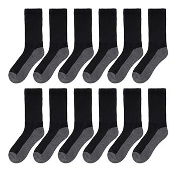 Boys 8-20 Tek Gear 12-Pack Lightweight Crew Performance Socks