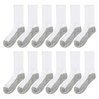 Boys 8-20 Tek Gear 12-Pack Lightweight Crew Performance Socks