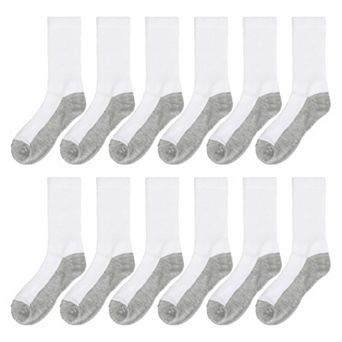 Boys 8-20 Tek Gear 12-Pack Lightweight Crew Performance Socks