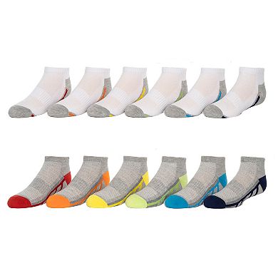 Boys 8-20 Tek Gear 12-Pack Lightweight Low-Cut Performance Socks