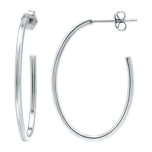 Kohls silver sale hoop earrings