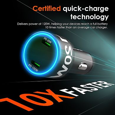 Rexing 120W 2-Port Car Charger