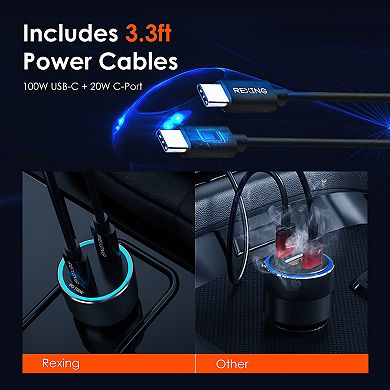 Rexing 120W 2-Port Car Charger