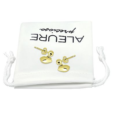 Aleure Precioso Puffy Heart Drop Earrings