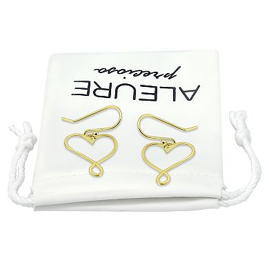 Aleure Precioso Infintiy Heart Fishhook Drop Earrings