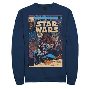 Big & Tall Star Wars Han Solo Retro Vintage Comic Cover Sweatshirt