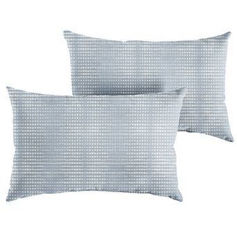 Sorra Home Outdoor/Indoor Knife Edge Pillow 2 pc Set - 24 x 12