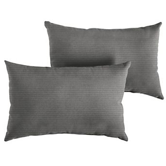 Sorra Home Outdoor/Indoor Knife Edge Pillow 2 pc Set - 24 x 14