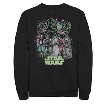 Big & Tall Star Wars Neon Poster Sweatshirt