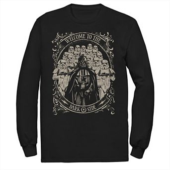 Big & Tall Star Wars Darth Vader & Stormtrooper Army The Dark Side Long Sleeve Tee