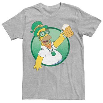 Big & Tall The Simpsons Homer Leprechaun Tee