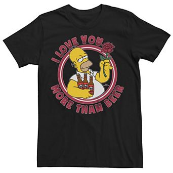 Big & Tall The Simpsons Love And Beer Tee