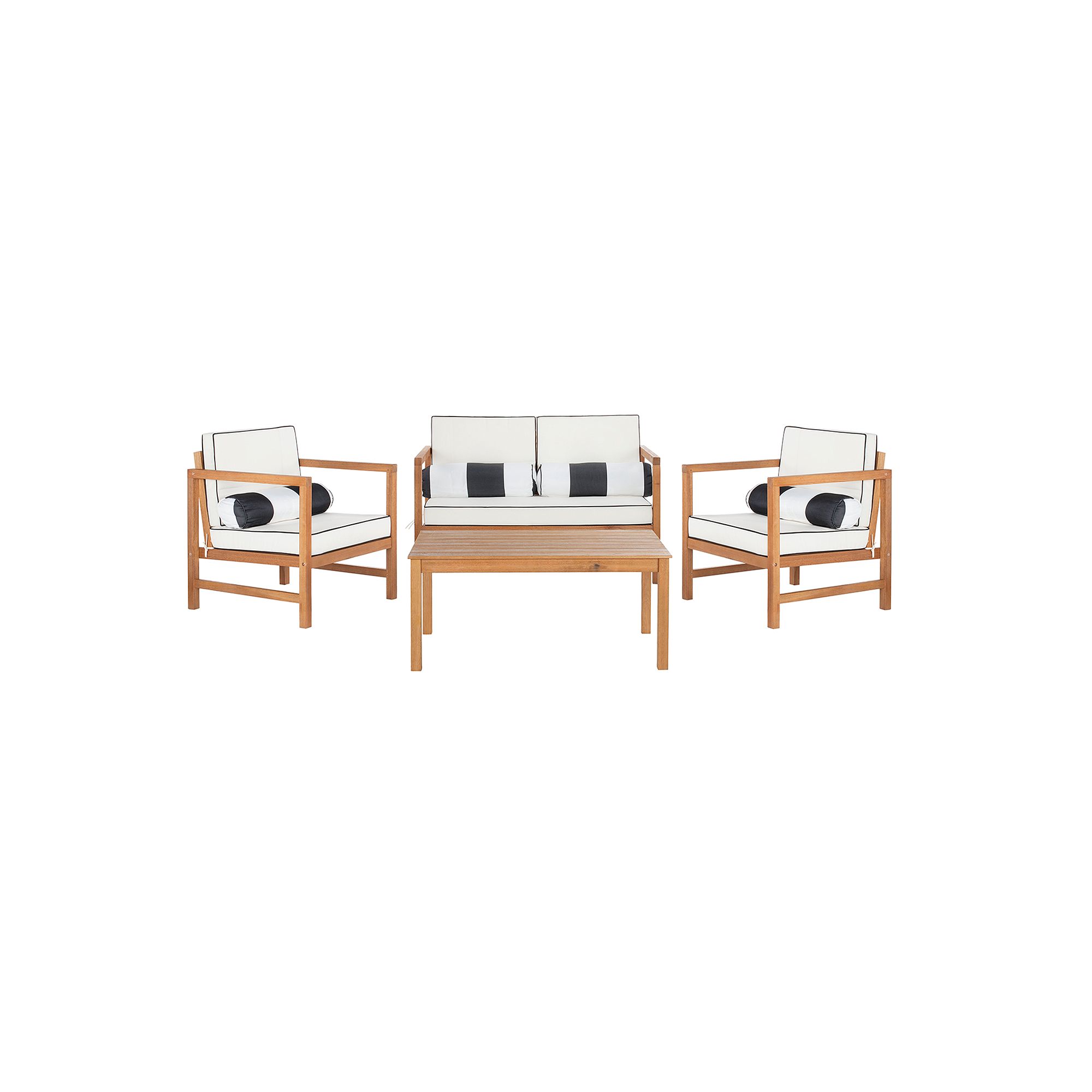 Safavieh Montez Outdoor Patio Loveseat, Chair & Coffee Table 4-piece Set, T