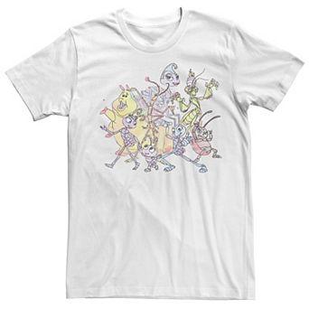 Disney's A Bug's Life Men's Watercolor Bugs Tee