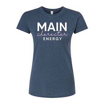 Juniors' Main Character Energy Graphic Tee