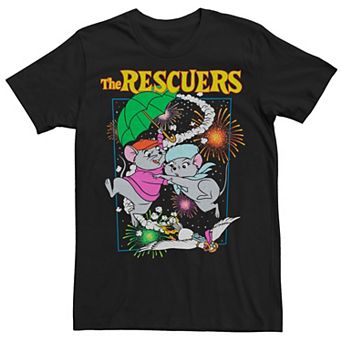 Men's The Rescuers Fireworks Poster Tee