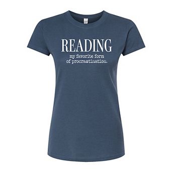 Juniors' Reading Favorite Fitted Graphic Tee