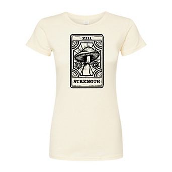 Juniors' Mushroom Tarot Card Graphic Tee
