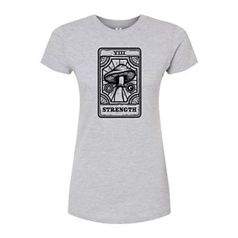 Juniors' Mushroom Tarot Card Graphic Tee