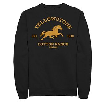 Men's Yellowstone Dutton Ranch Montana Horse Logo C1 Sweatshirt