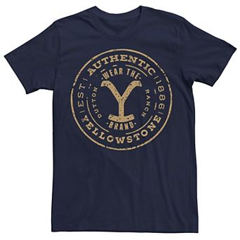 Men's Yellowstone Authentic Brand Logo Tee