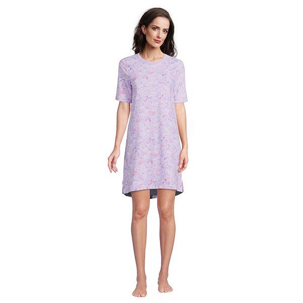 Petite Lands' End Knit Short Sleeve Sleepshirt