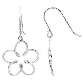 Aleure Precioso Wire Flower Drop Earrings