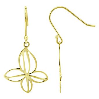 Aleure Precioso Freeform Drop Fishhook Earrings