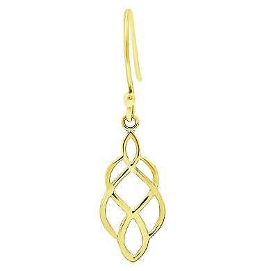 Aleure Precioso Infinity Drop Fishhook Earrings