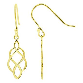 Aleure Precioso Infinity Drop Fishhook Earrings