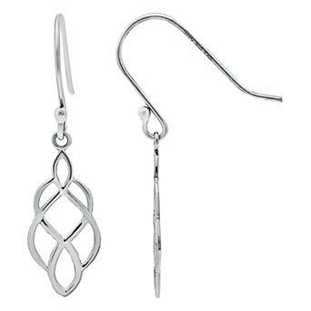 Aleure Precioso Infinity Drop Fishhook Earrings
