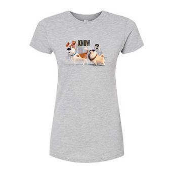 Juniors' Secret Life of Pets Fitted Graphic Tee
