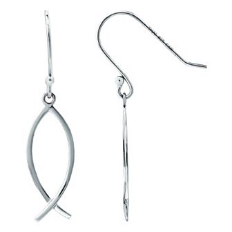 Aleure Precioso Fish For Luck Drop Fishhook Earrings