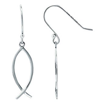 Aleure Precioso Fish For Luck Drop Fishhook Earrings