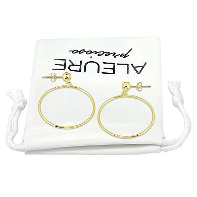 Aleure Precioso 30 mm Open Circle Drop Earrings