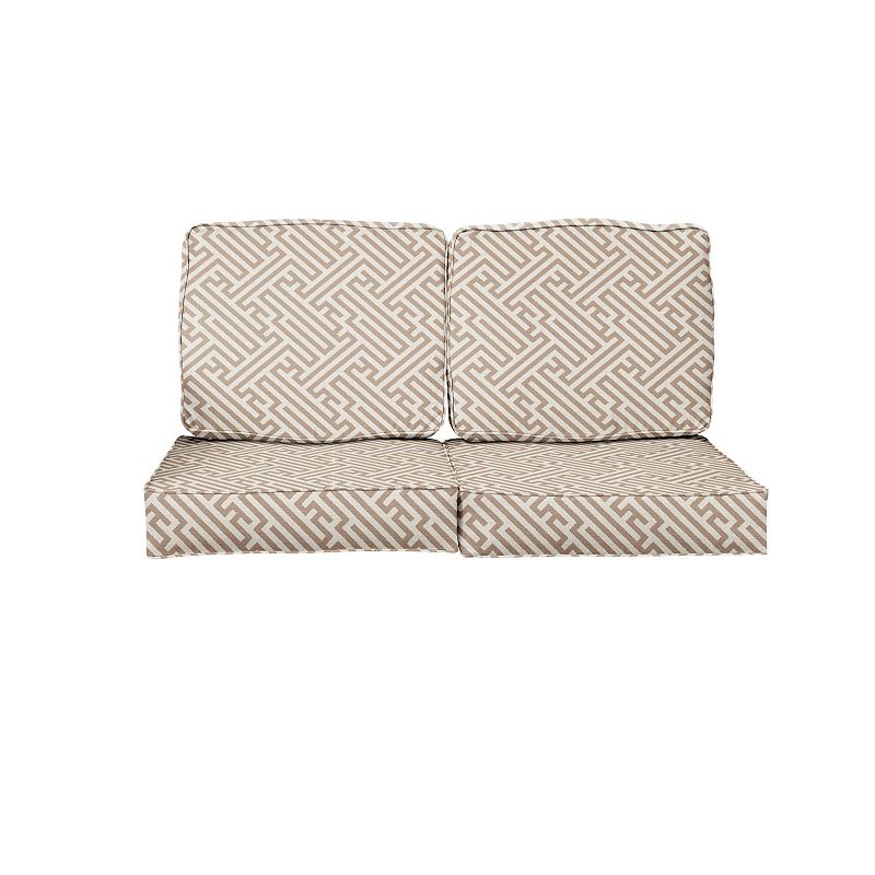 Indoor loveseat discount replacement cushion set