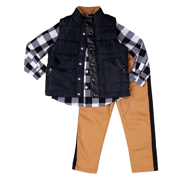 3T shops Boys Bundle - 24 pcs Tops/Bottoms/Puffer Vest