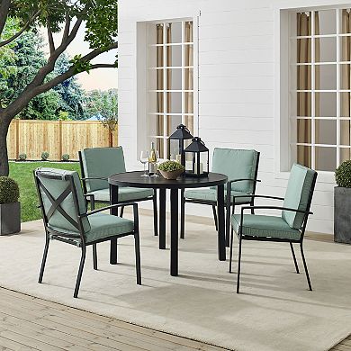 Crosley Kaplan Outdoor Round Dining Table & Chair 5-piece Set