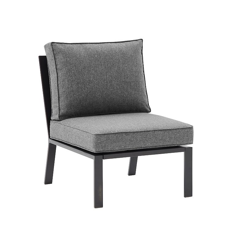 Crosley Clark Outdoor Sectional Center Patio Chair, Grey
