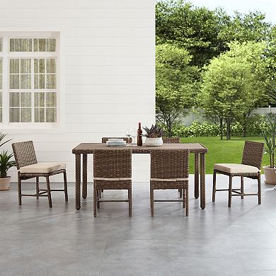 Crosley Bradenton Outdoor Wicker Dining Table & Chair 7-piece Set