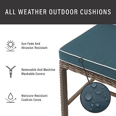 Crosley Bradenton Outdoor Wicker Dining Chair 2-piece Set