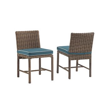 Crosley Bradenton Outdoor Wicker Dining Chair 2 pc Set
