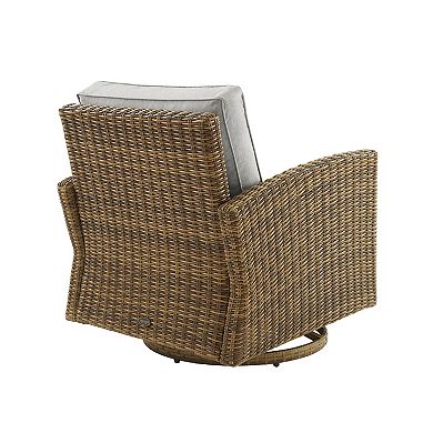 Crosley Bradenton Outdoor Wicker Swivel Rocking Patio Chair