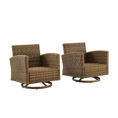 Crosley Bradenton Swivel Rocking Patio Chair 2-piece Set