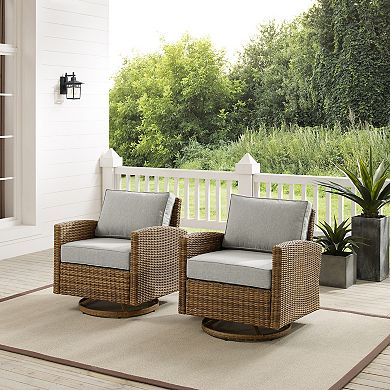 Crosley Bradenton Swivel Rocking Patio Chair 2-piece Set