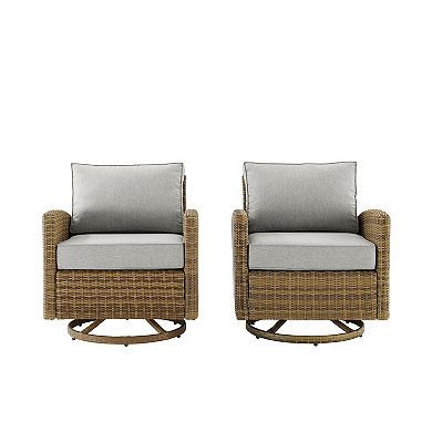 Crosley Bradenton Swivel Rocking Patio Chair 2-piece Set