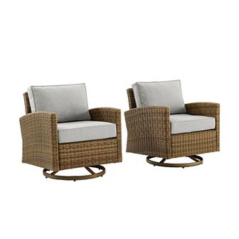 Crosley Bradenton Swivel Rocking Patio Chair 2 pc Set