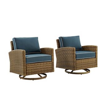 Crosley Bradenton Swivel Rocking Patio Chair 2 pc Set