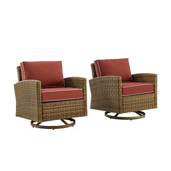 Crosley Bradenton Swivel Rocking Patio Chair 2 pc Set