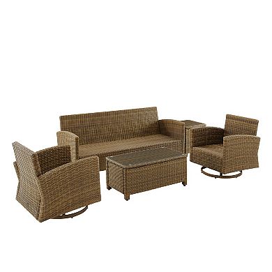 Crosley Bradenton Swivel Rocker & Sofa Set